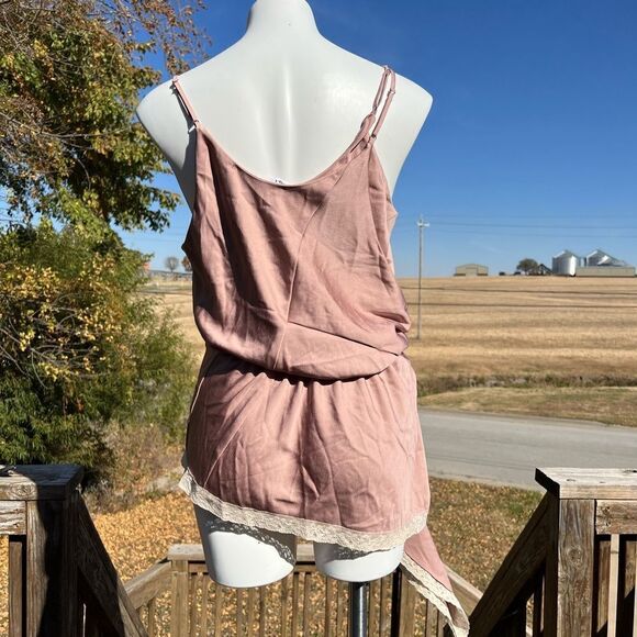 Alexander Wang Silk Top Asymmetrical Hem Top Size 8 - Picture 11 of 16